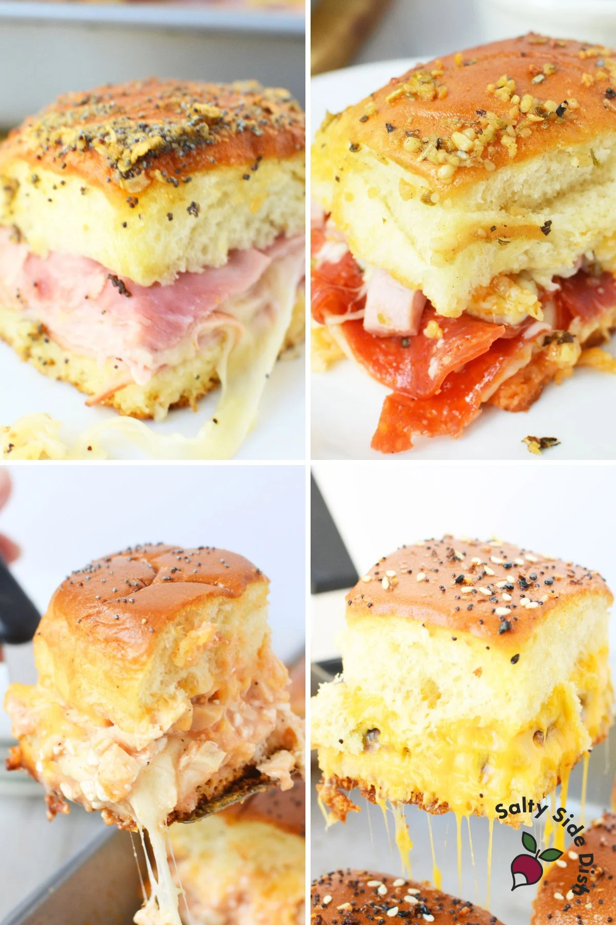 collage of four kinds of sliders