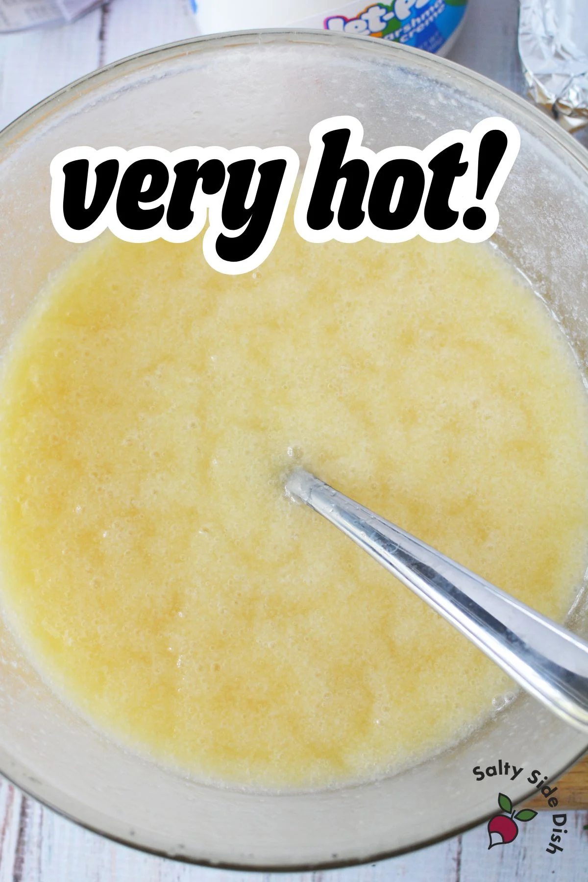 butter in microwave for fudge.