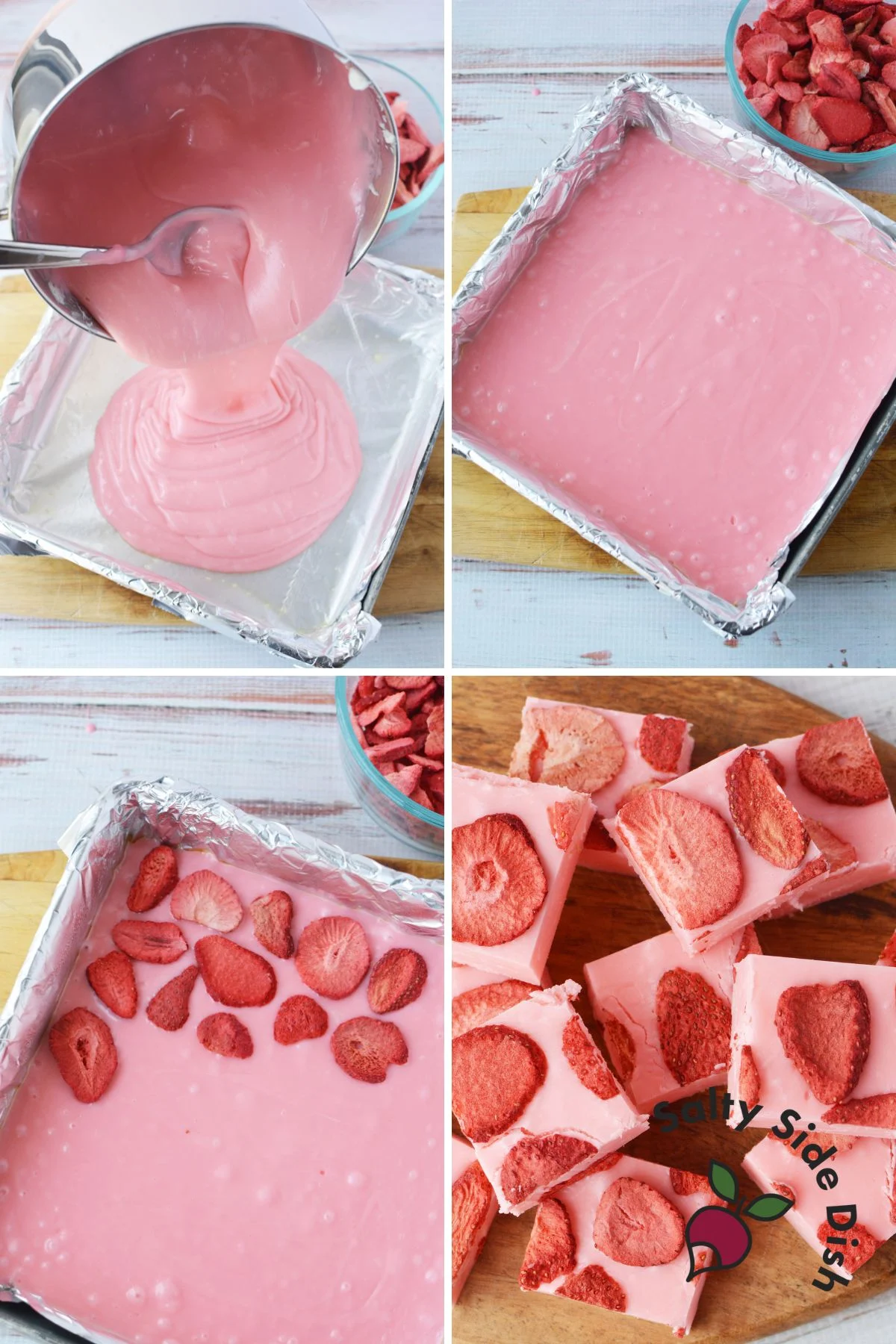 how to set strawberry fudge.