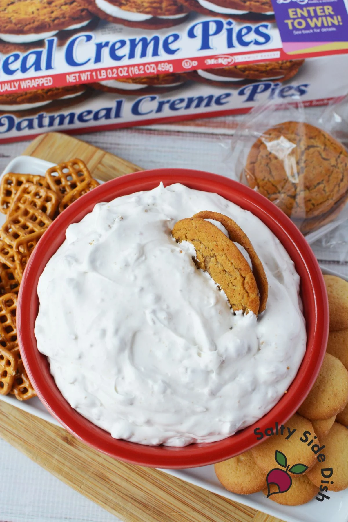 dip is ready and surrounded by a variety of dippers.