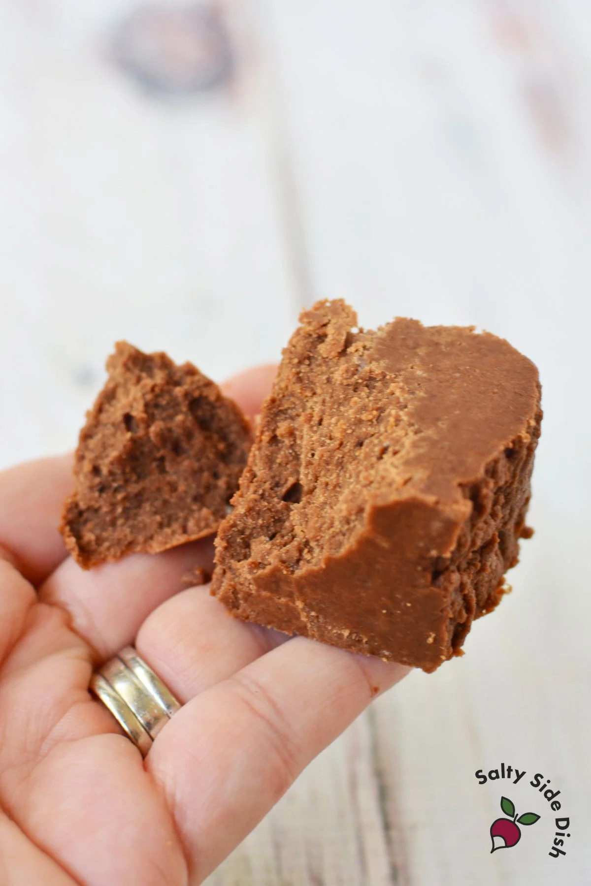 small pieces of marshmallow creme fudge.