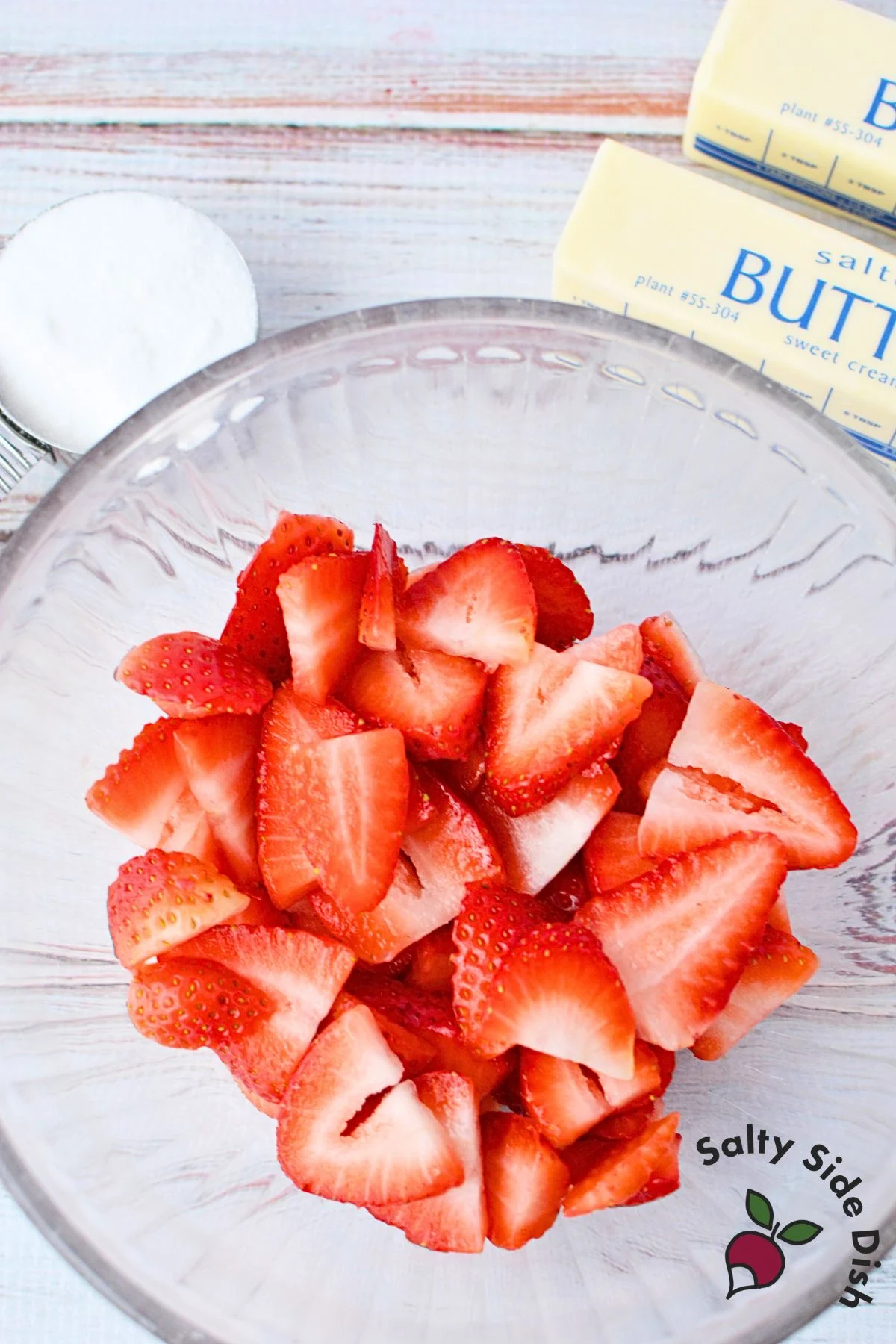 strawberry butter ingredients.