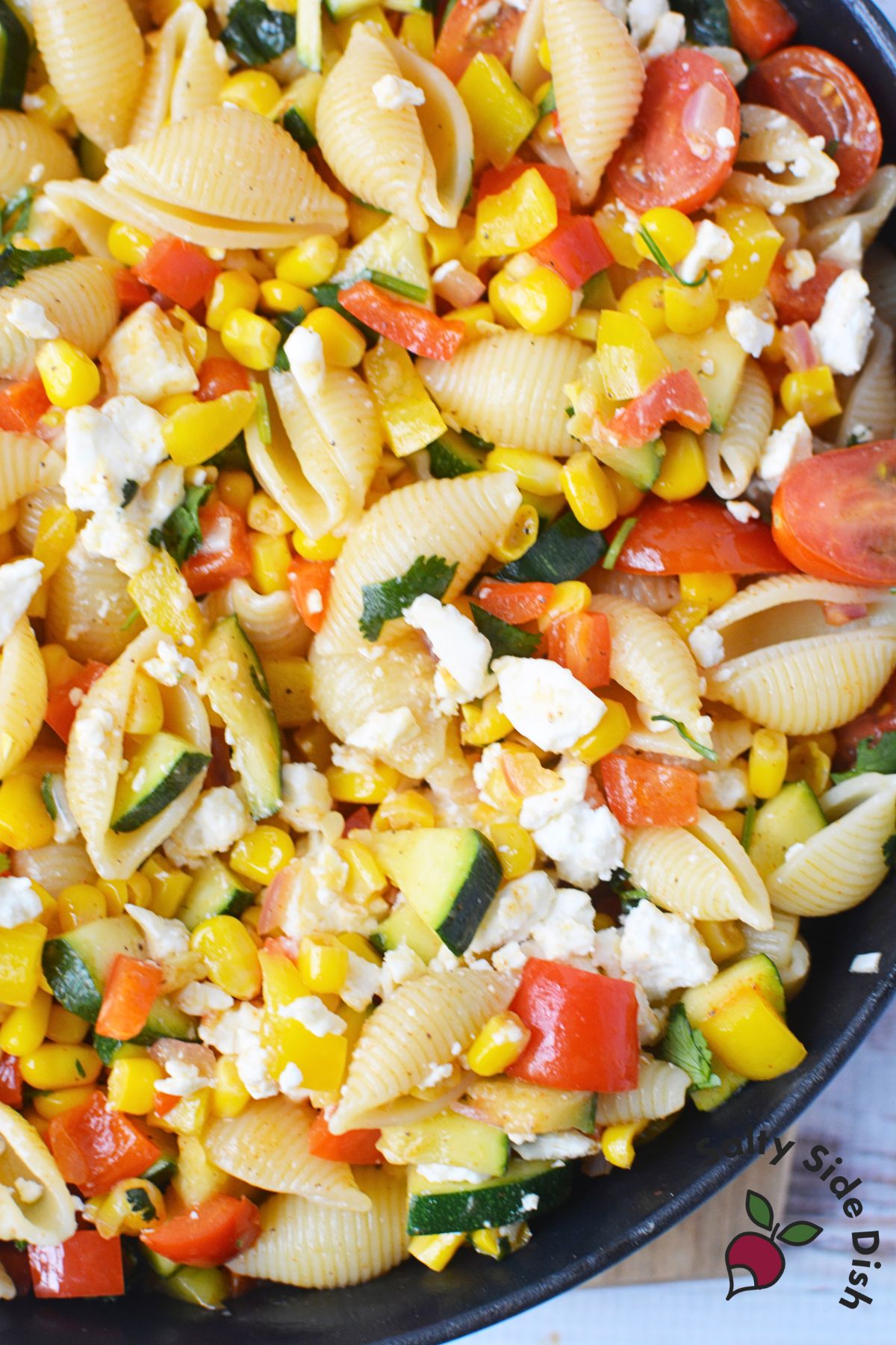 Corn Succotash Pasta Salad