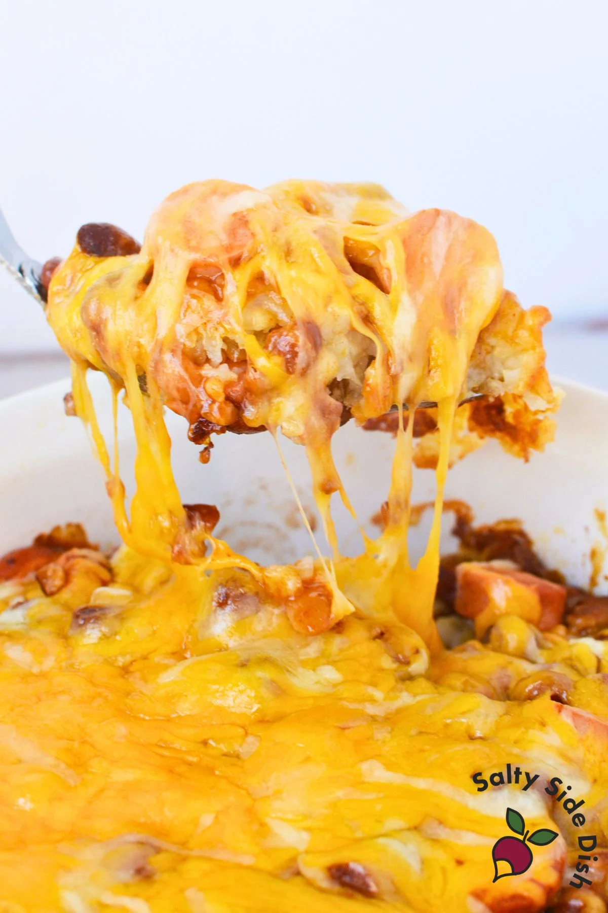 Chili Cheese Tater Tot Casserole