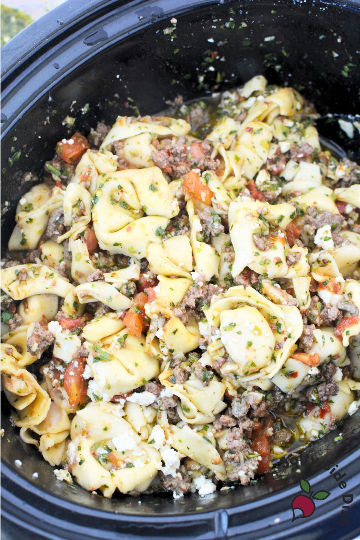 meal ready, stirred up, and being served.