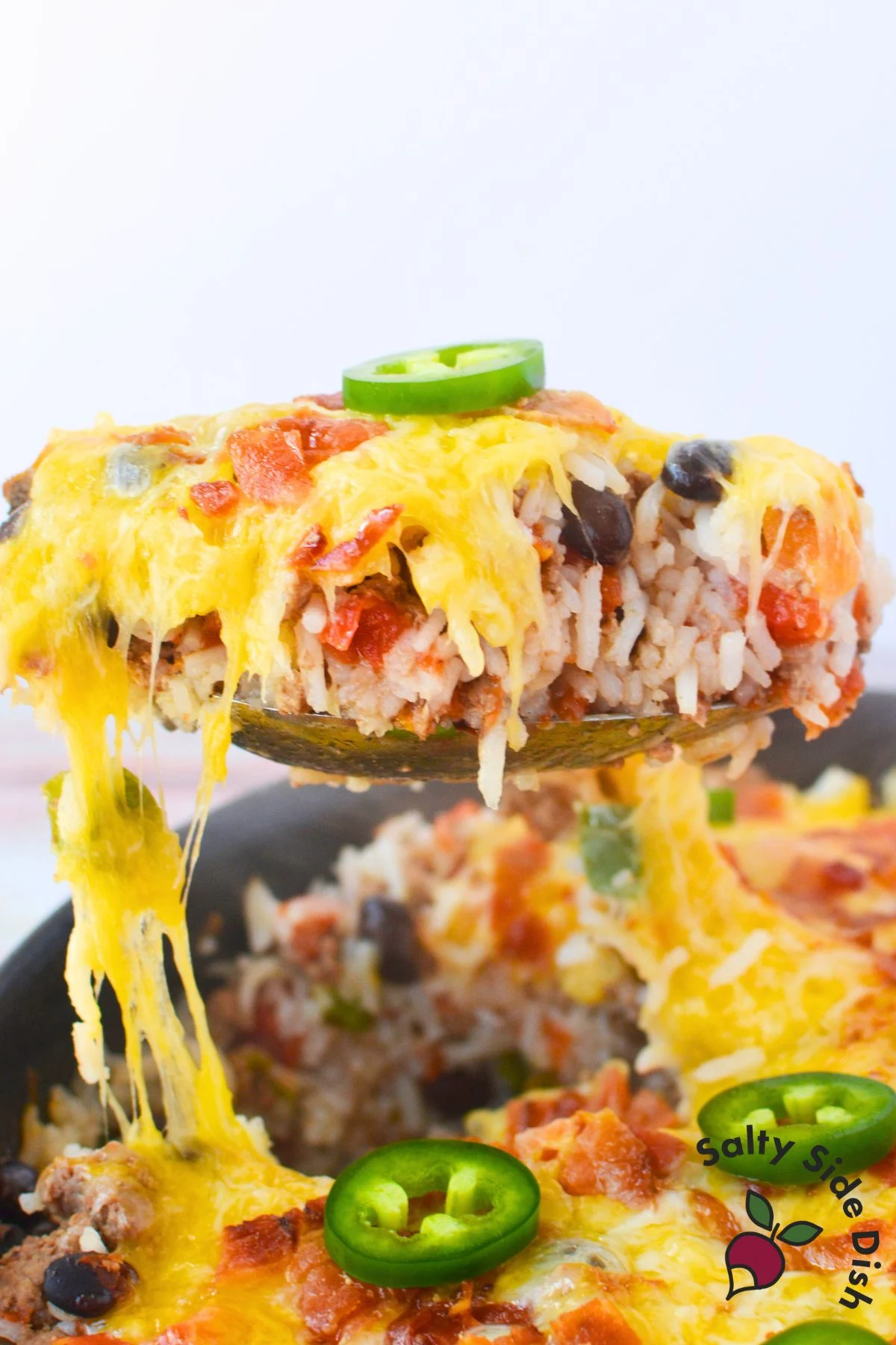 Skillet Mexican beef and rice