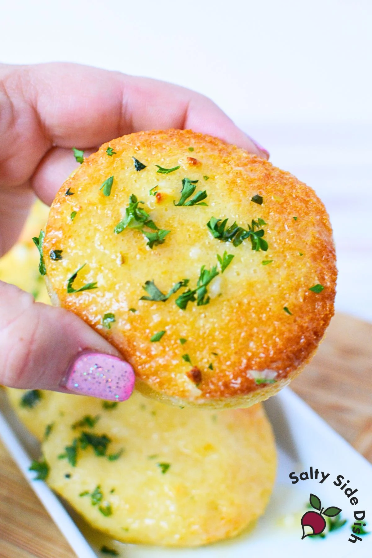 Garlic Cream Cheese Disks