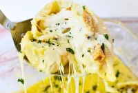 Creamy Chicken Alfredo Shells Bake