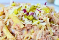 Simple Reuben Pasta Salad with Canned Corned Beef