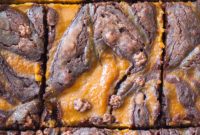 Velvet Pumpkin Cheesecake Brownies