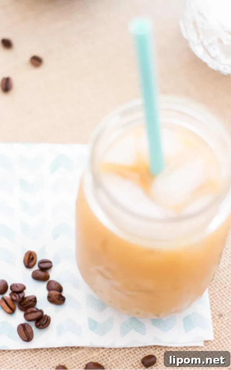 coffee beans and cold brew coffee
