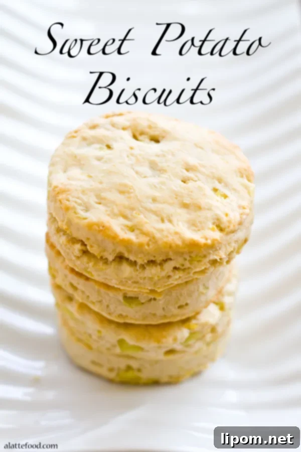 A plate of golden sweet potato biscuits