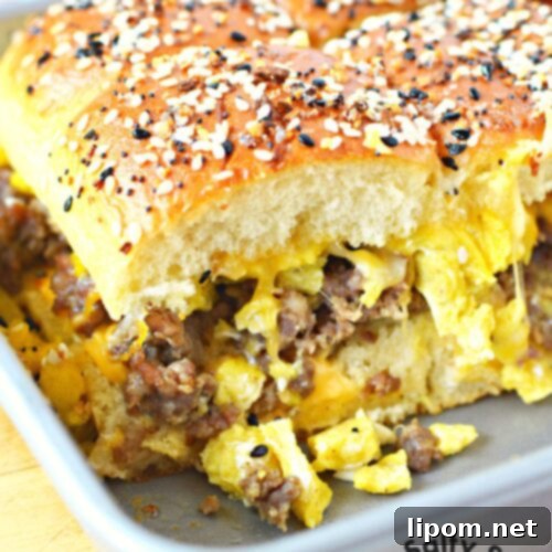 Sunrise Stacks 8 breakfast sliders recipe.