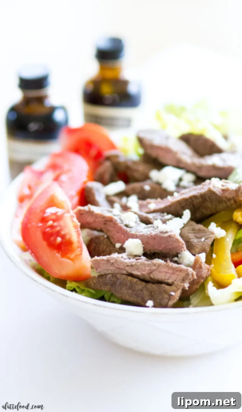 Coffee Marinated Flank Steak for Fajita Salad