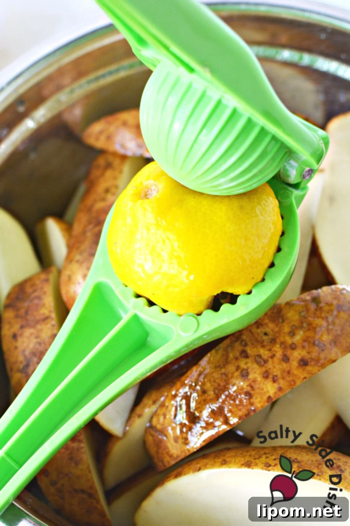 Zesty Greek Lemon Roasted Potatoes 4 Vibrant fresh lemons, emphasizing the importance of fresh citrus for a bright, zesty flavor in Greek dishes.