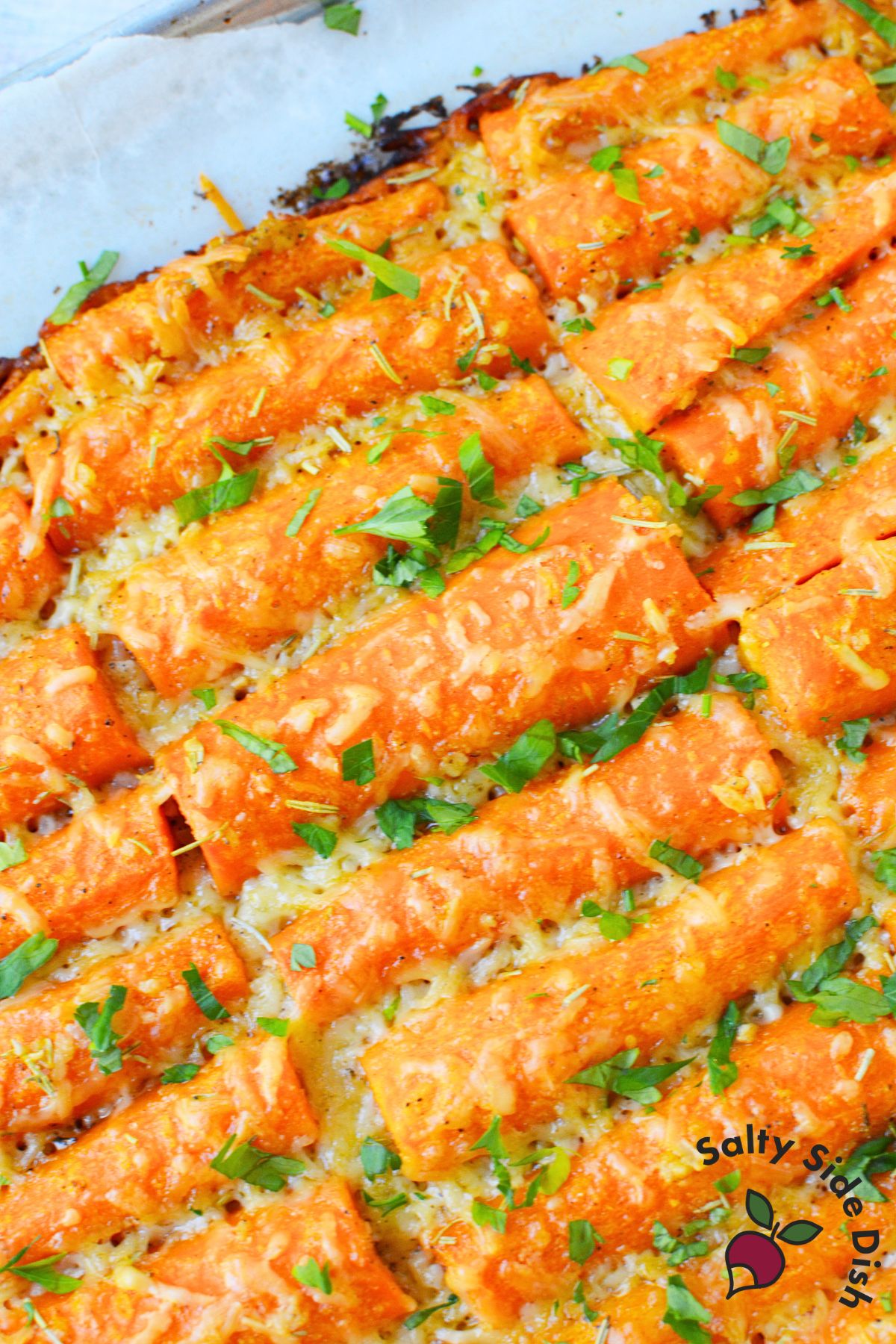 Sheet Pan Garlic Parmesan Carrots