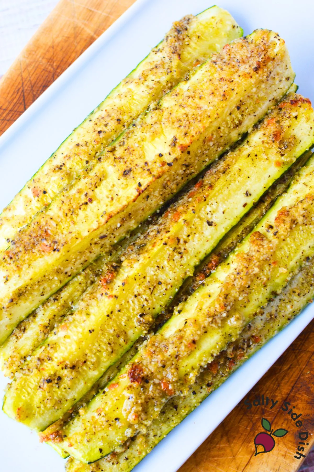 Parmesan Butter Roasted Zucchini