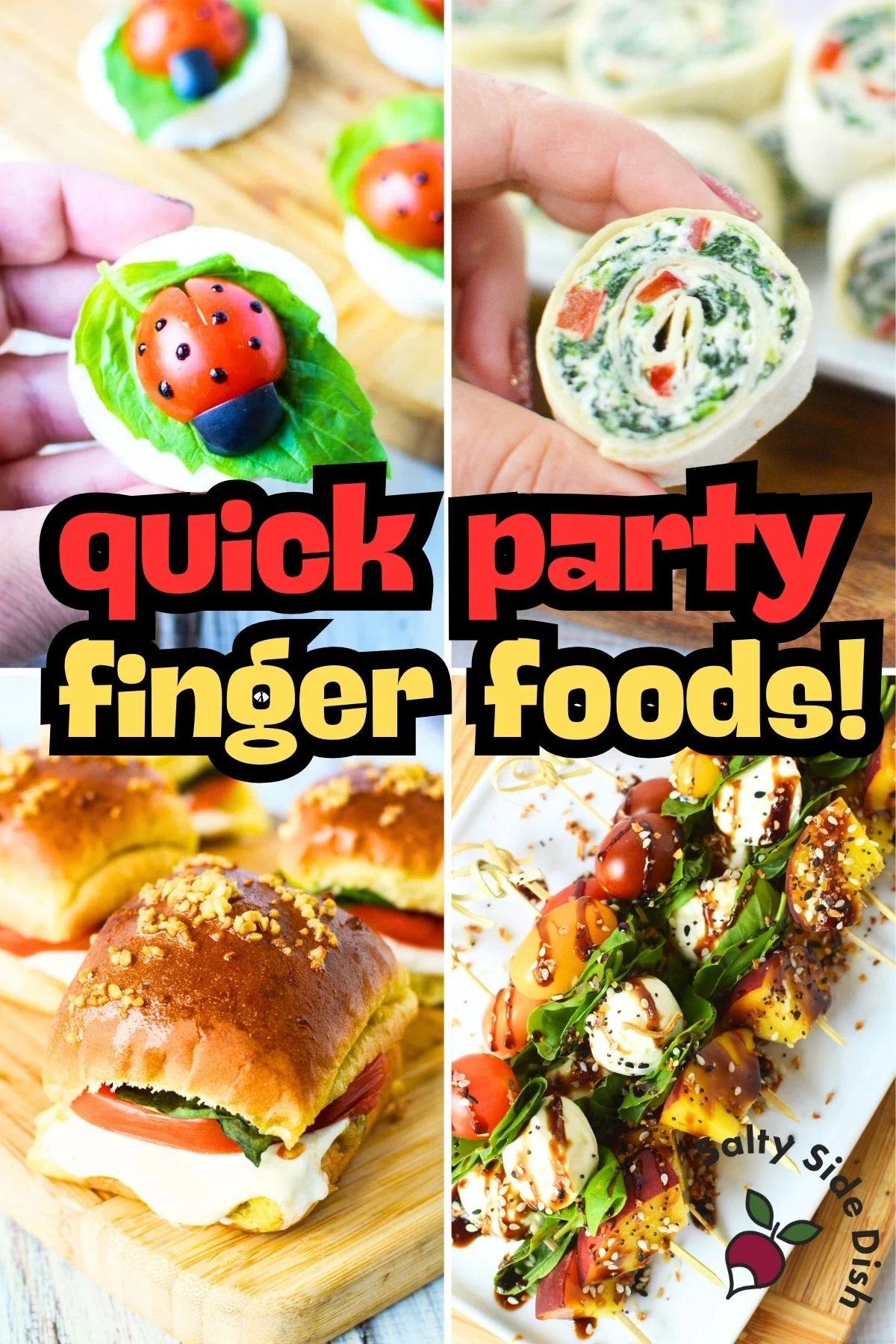 loads of finger foods for a party.