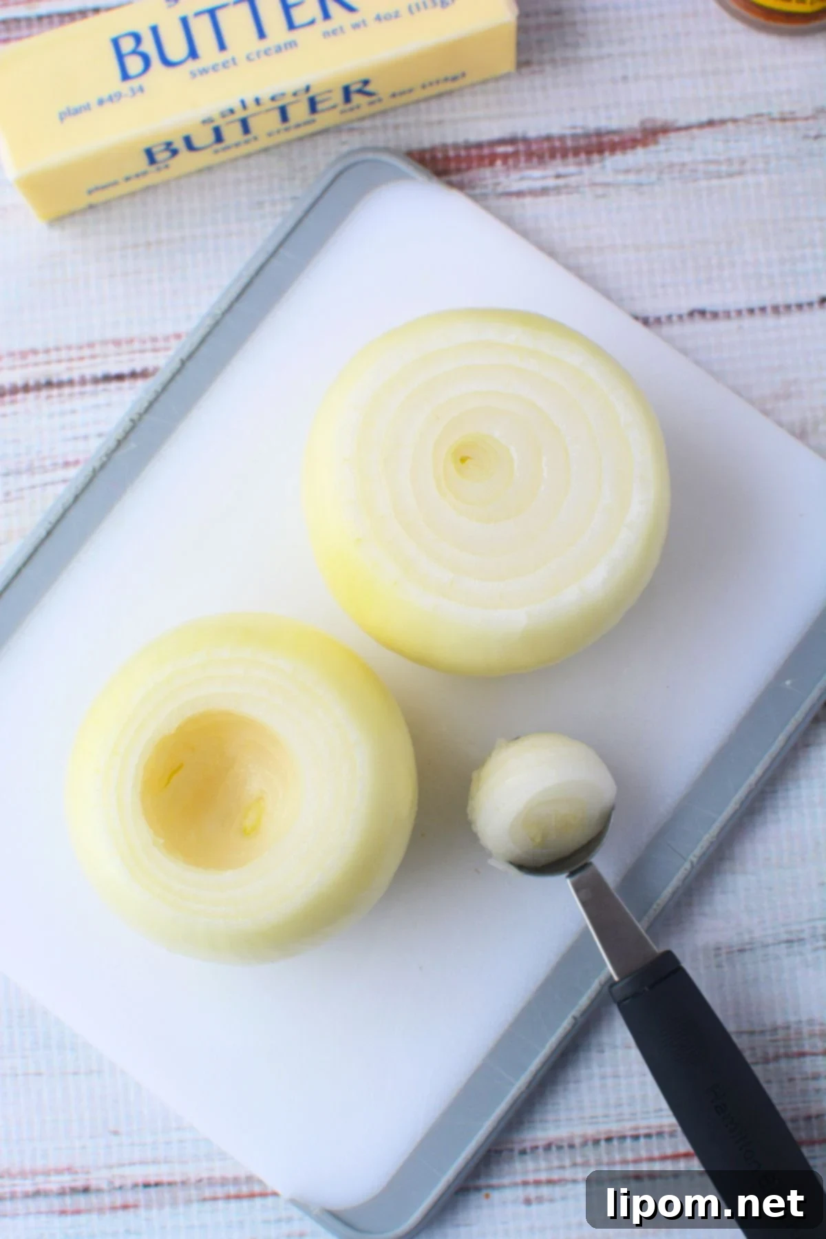 Viral TikTok Onion Simmer Sensation 4 Prepping the onions