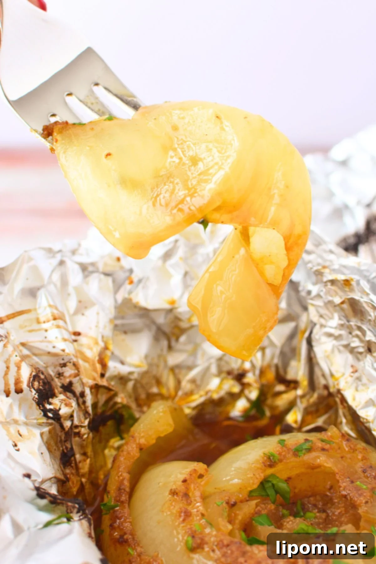 Viral TikTok Onion Simmer Sensation 9 Close up of caramelized onion layers