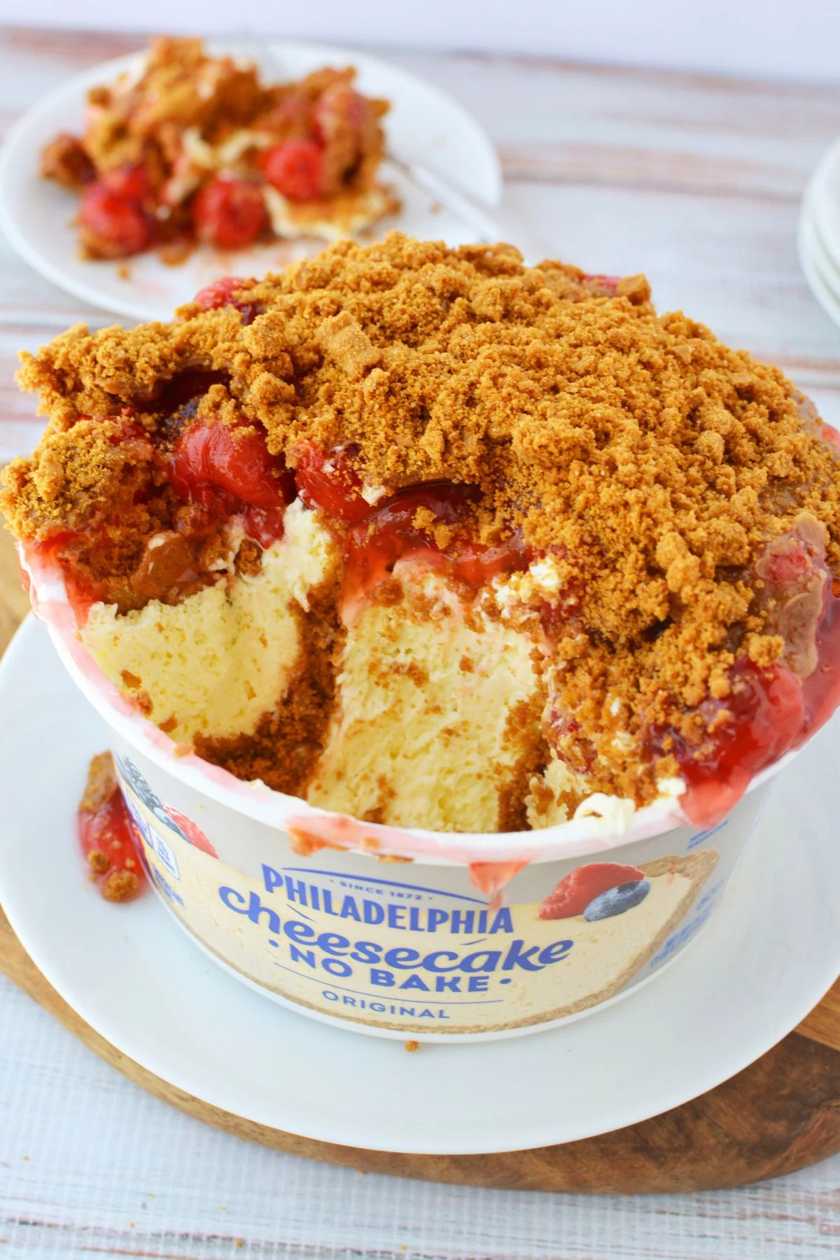 TikTok Japanese Cheesecake with Biscoff (No Bake)
