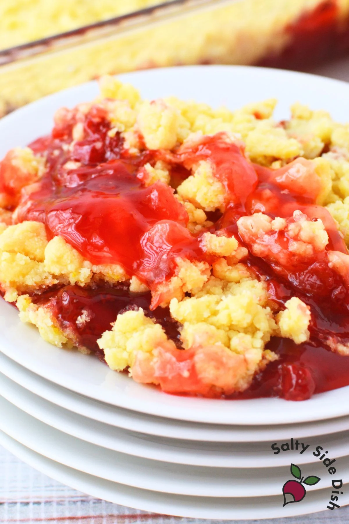 Strawberry Lemon Dump Cake