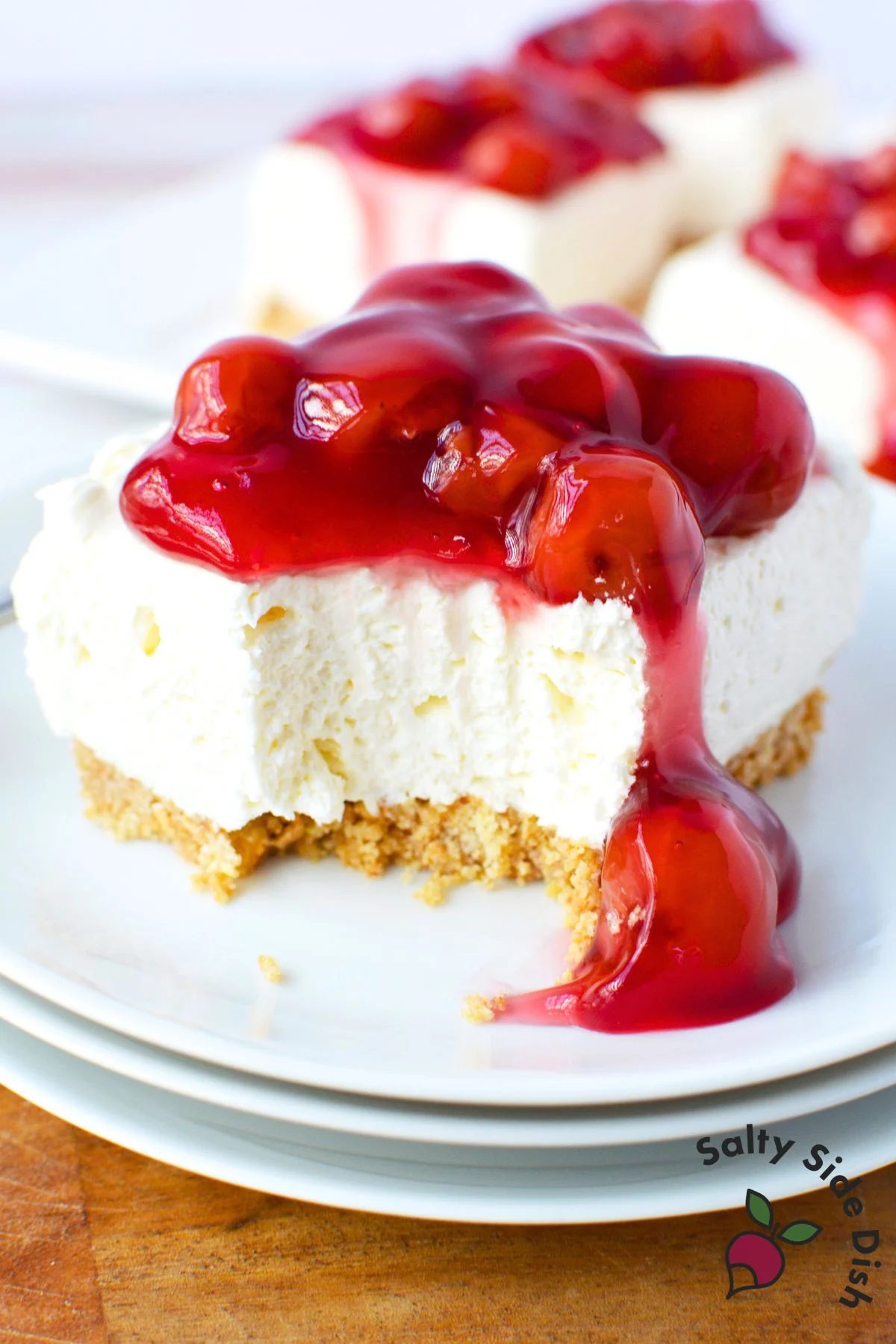 No Bake Cherry Cheesecake Bars