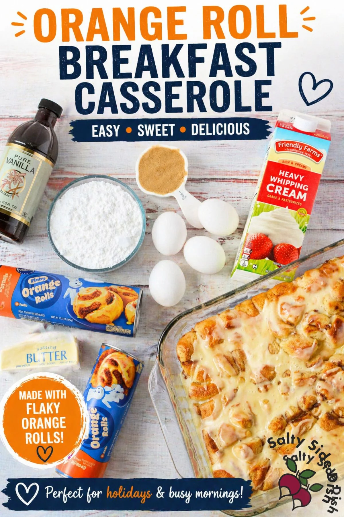 Orange Roll Breakfast Casserole