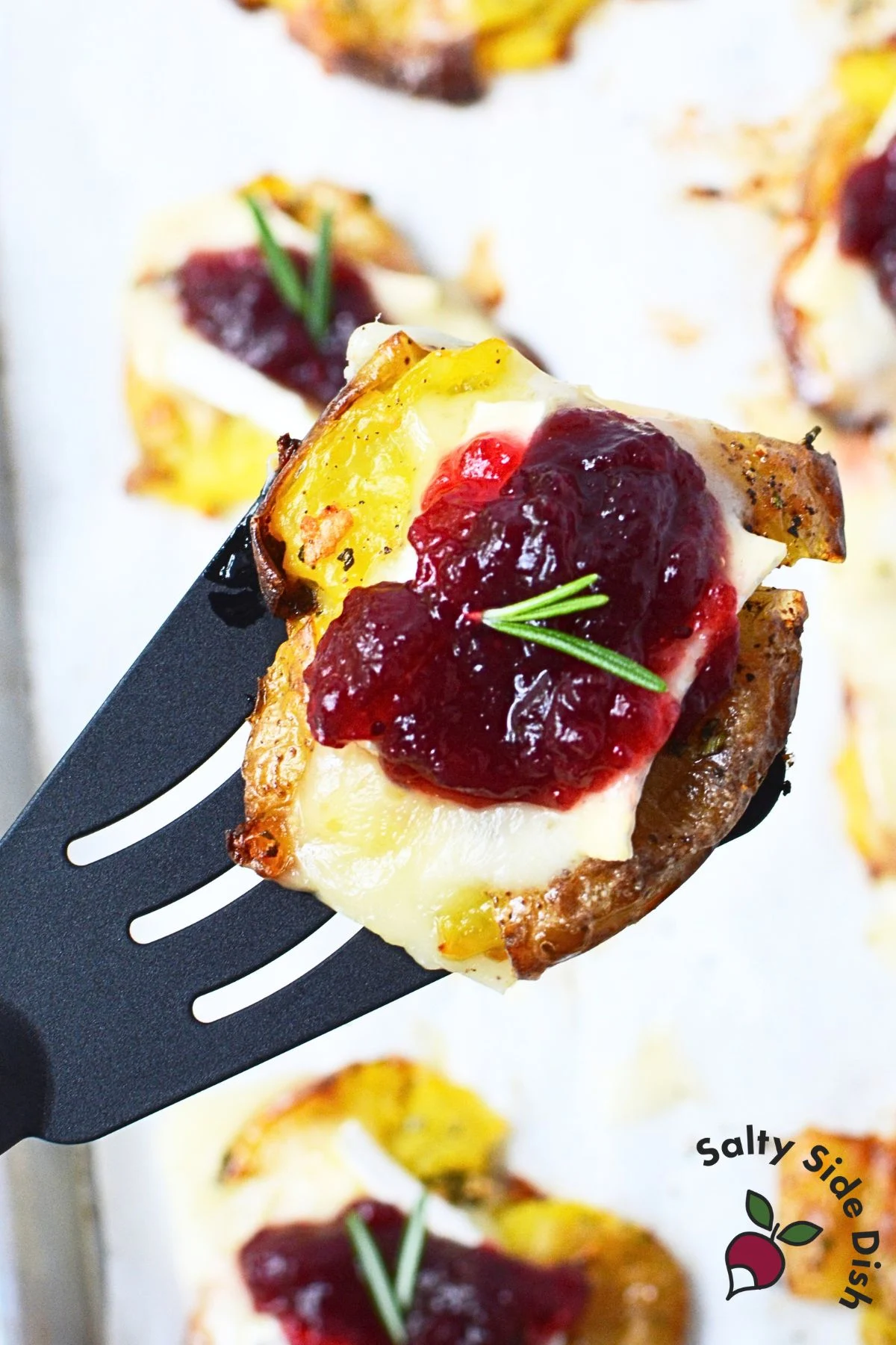 Cranberry Brie Smashed Potatoes